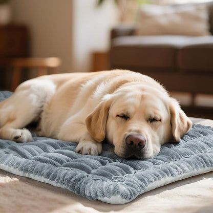 Dog Car Seat Cover for Back Seat, 54"x24.8" Non-Slip Pet Bed Mat, Washable Flannel Travel Mat for SUV & Trucks, Scratch & Spill Proof