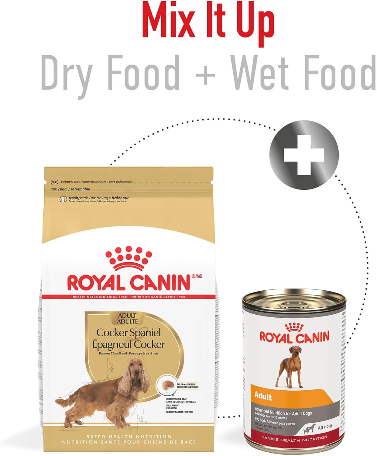 Royal Canin Breed Health Nutrition Cocker Spaniel Adult Dry Dog Food, 6 lb Bag
