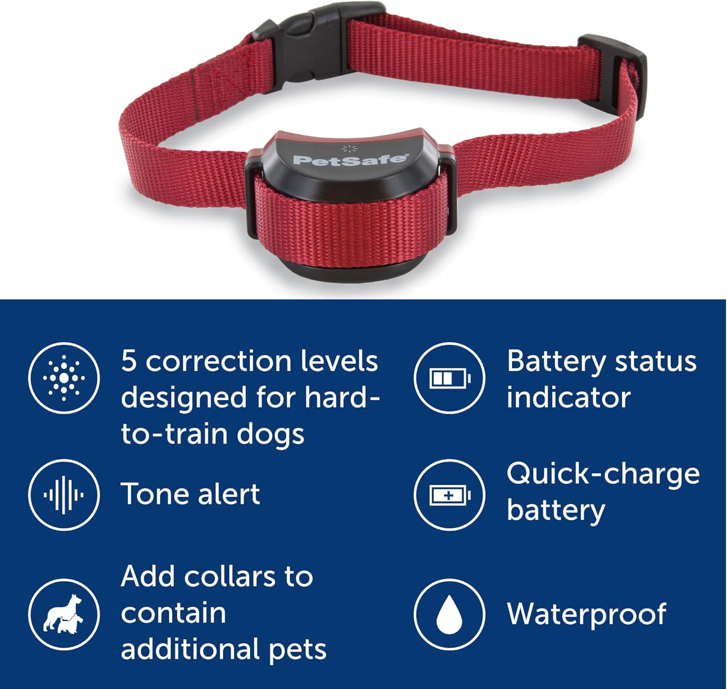 PetSafe Stay & Play Wireless Fence for Stubborn Dogs - America's Safest Wireless Pet Containment System - No Dig Electric Fence with Circular Boundary - Secure 3/4-Acre Yard - for Dogs 5lb+