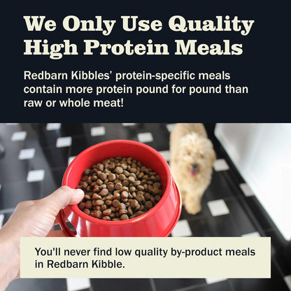 Redbarn Grain-Free Puppy Dry Dog Food Kibble - Beef & Lamb Recipe - Made in USA No Chicken Recipe with Functional Ingredients to Support Healthy Heart, Skin, Coat, Immunity & Digestion - 4lb