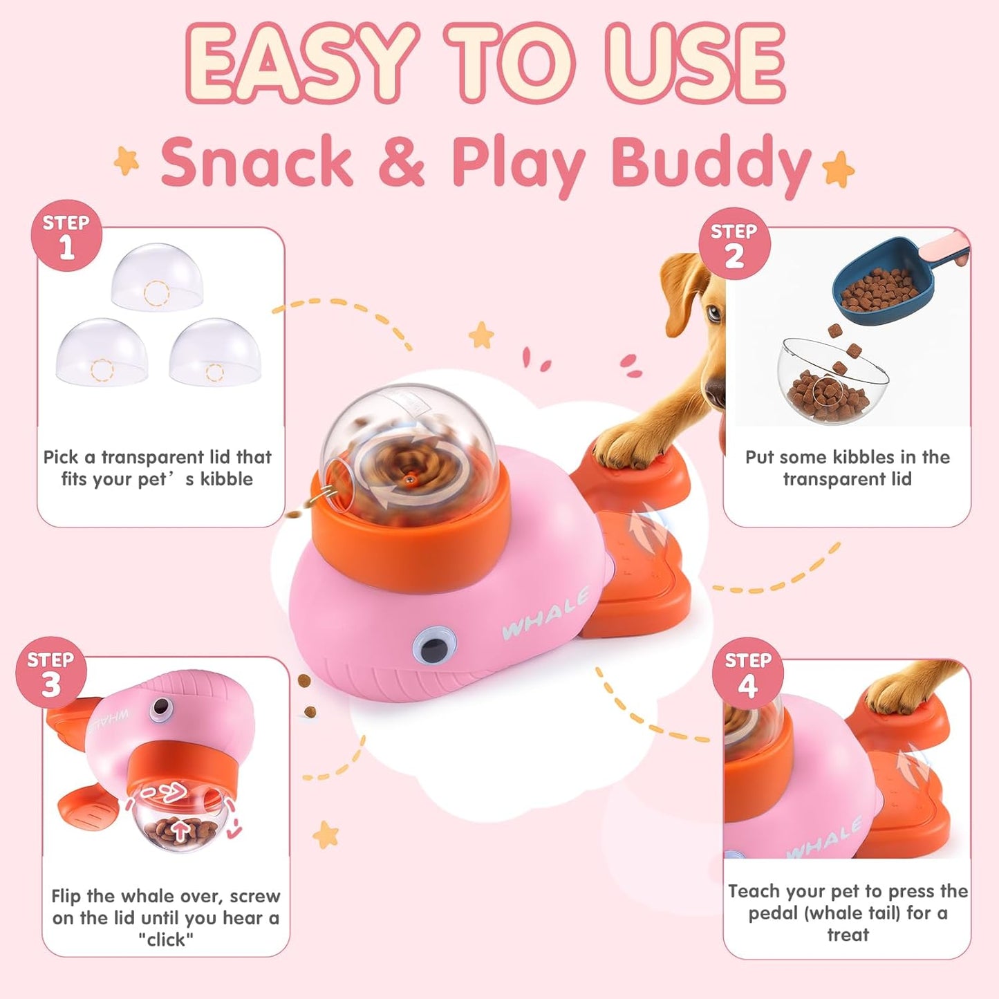 Interactive Dog Toys & Cat Toys for Indoor Cats, Dog Puzzle Toy Slow Feeder Bowl, Puppy Enrichment Toys, Interactive Cat Toys, Dog Feeder Puzzle Toy for Smart Dogs to Keep Them Busy & Healthy Eating