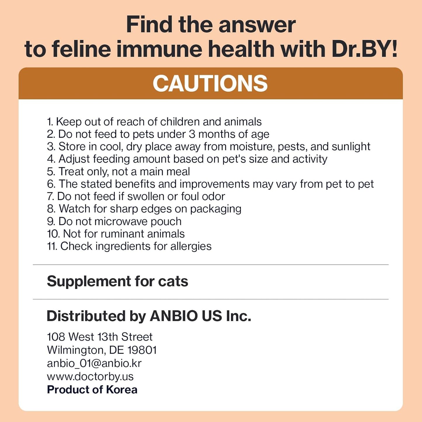 Doctor By Cat Colostrum Protein Cat Supplement Immune Support Muscle Growth, Gentle on Digestion for Kittens, Adult&Senior Cats with Goat Milk, Whey Protein Isolate, Colostrum Lickable Formula