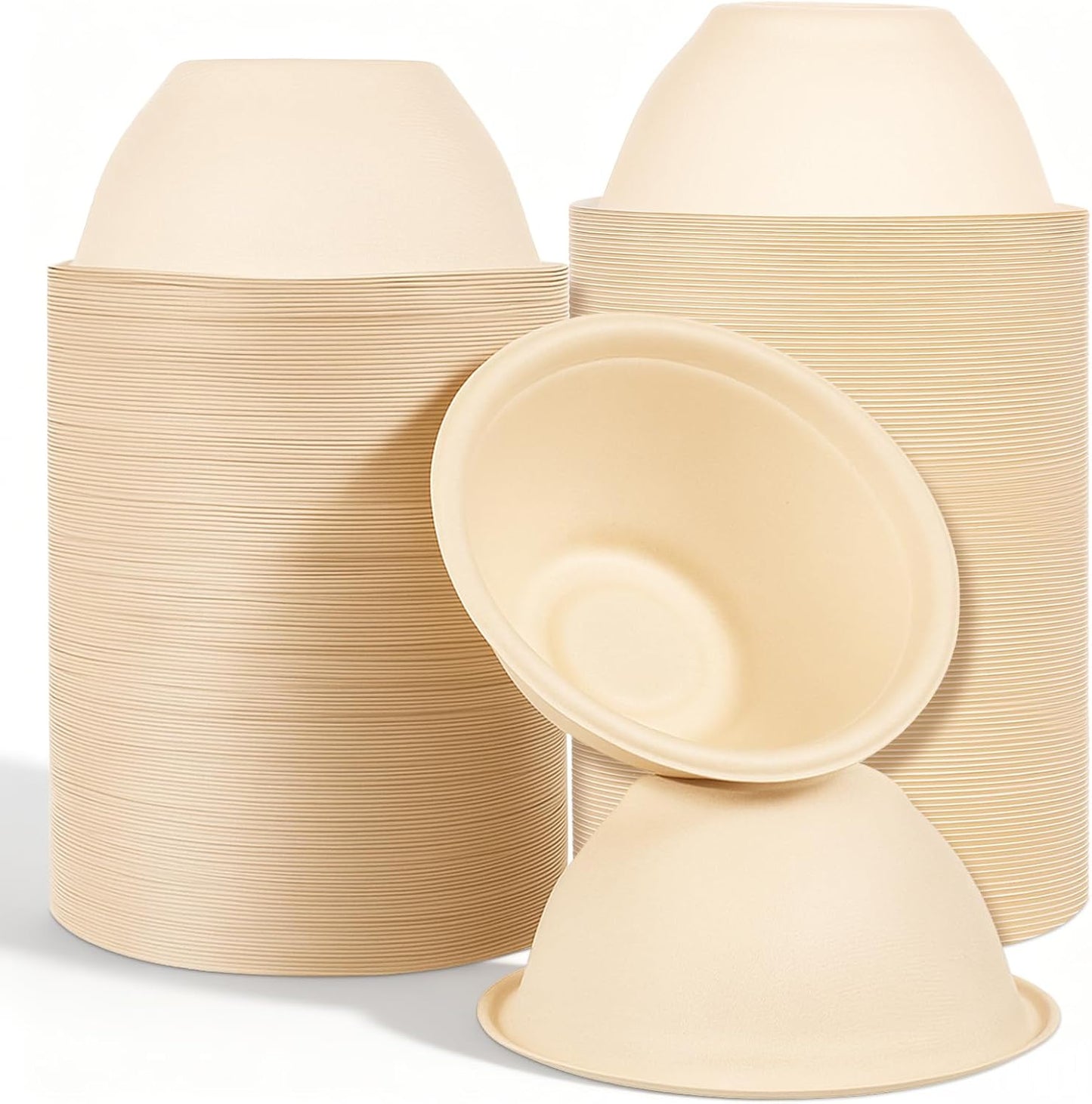 SHENLIU 200 Pcs Disposable Pet Bowls Bulk 8 Oz, Disposable Dogs Cat Food Travel Bowls Paper Puppy Cat Food Dish Safe Container for Outdoor Small Animal Feeding and Watering Supplies