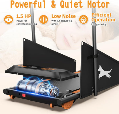 Dog Treadmill for Small & Medium Dogs, Pet Treadmill for Dogs up to 220lbs, Dog Pacer Treadmill for Healthy & Fit Pets - Dog Treadmill Run Walk