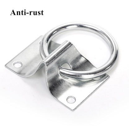 16 Pack Cross Tie Ring for Horse, Block Tie Ring with Screws, Wall Mount Horse Tie Ring, Stainless Steel Hitching Ring Tie Down Hooks Horse Barn Supplies for Livestock Stable Stall Racetrack