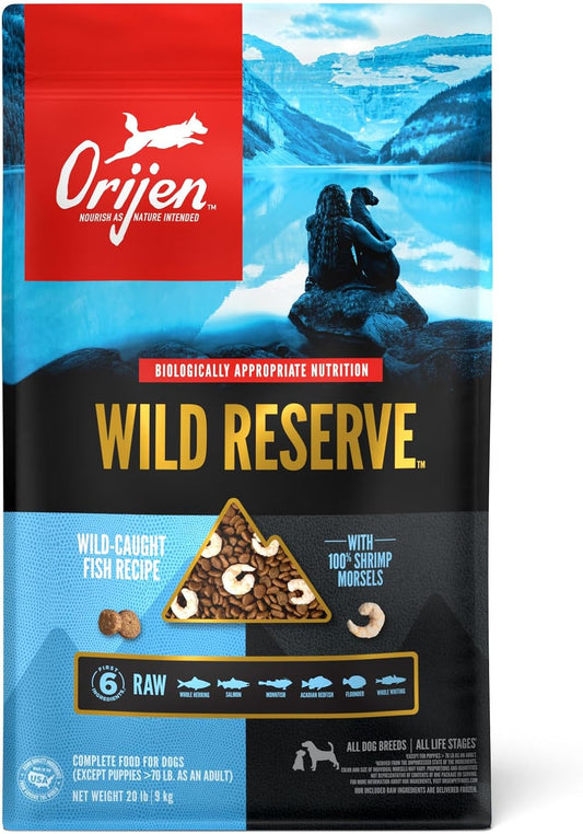 ORIJEN Wild Reserve Dry Dog Food Wild-Caught Fish Recipe 20lb Bag