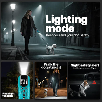 Tiniest Small Dog Shock Collar, Lightest Dog Training Collar with 2000ft Remote, Tailored for Small Dogs 5-15lbs & Medium Large Dogs, Beep, Vibrate, Shock, Lighting, Waterproof, Rechargeable，Cyan