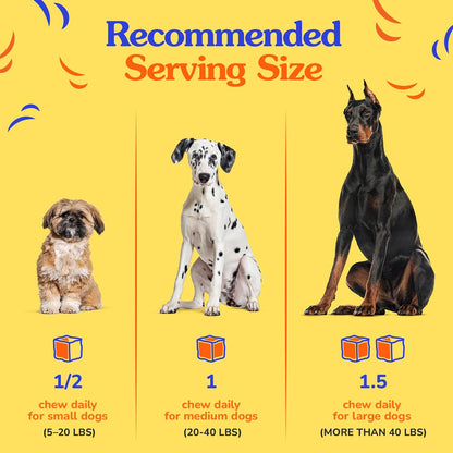 Dr Jay's Romps Multivitamins Dog Chews - Collagen Type II for Joint Health, Digestion, Skin & Coat - Vitamins and Supplements to Boost Immune System - Perfect Treats for Pets - 30 Count