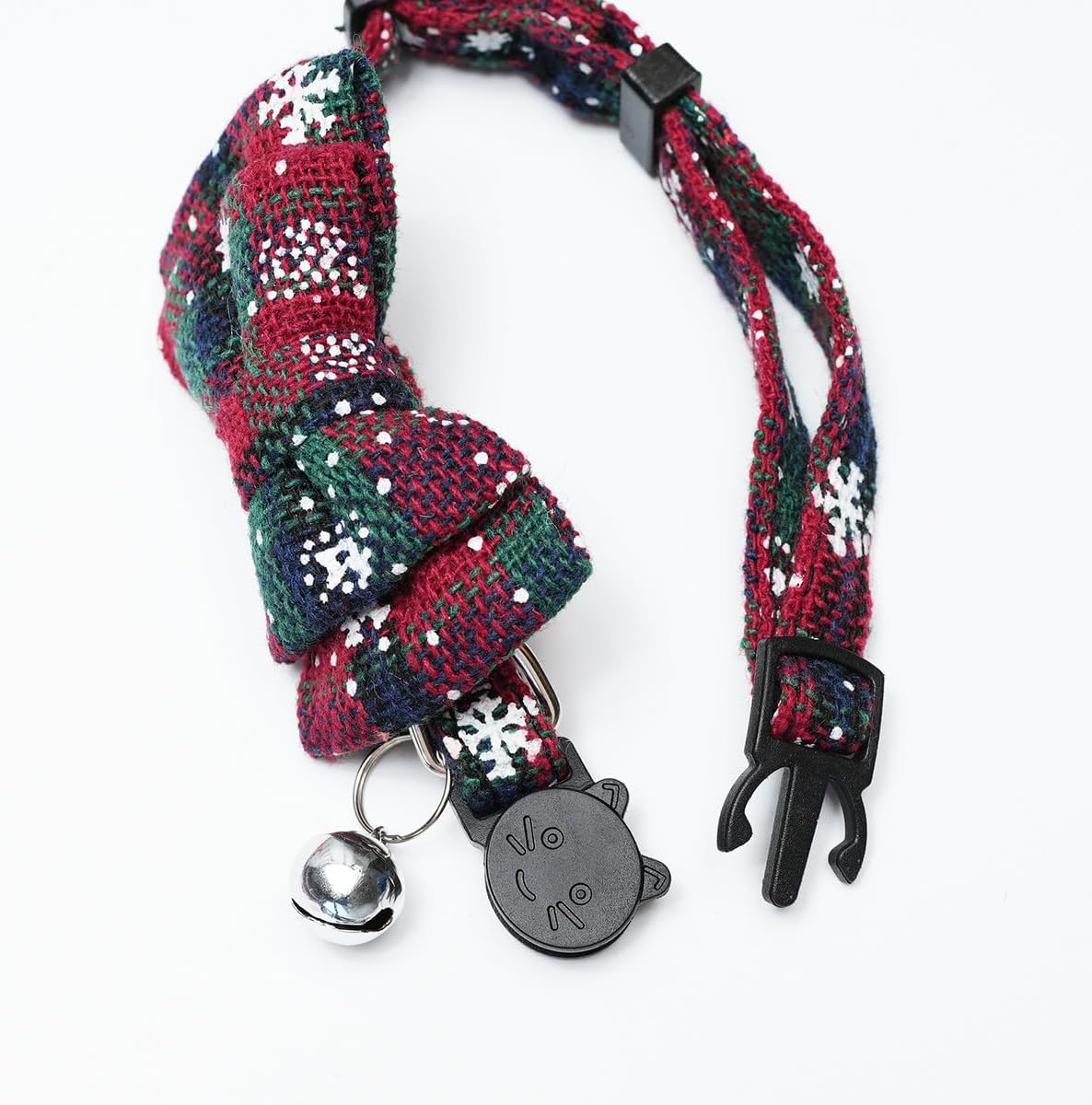 1 x Bow Bell Small Animal Collar Christmas Decoration Small Dog Kitten Collar