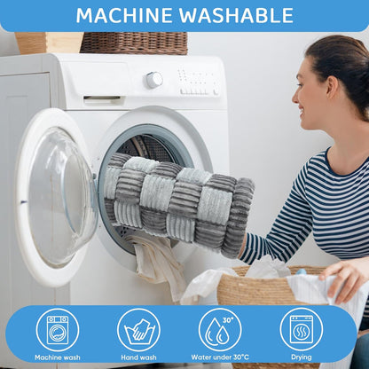 Dog Bed for Car Back Seat, Non-Slip Flannel Pet Travel Mat for Cars SUVs Trucks, Soft Thickened Pet Car Seat Cover Protector, Easy to Clean Portable Dog Blanket for Car Travel (23.6"x51.2", Gray)