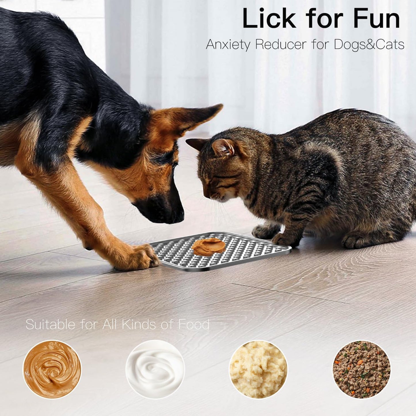 Lick Mat + Water Bowl Set