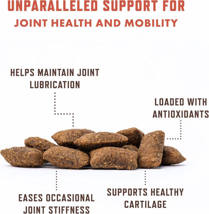 Rocco & Roxie Senior Cat Hip & Joint Supplements - Chicken Flavored Glucosamine Joint Supplement for Cats, Cat Arthritis Pain Relief, with Green Lipped Mussel, Made in USA, Over 300 Crunchy Chews