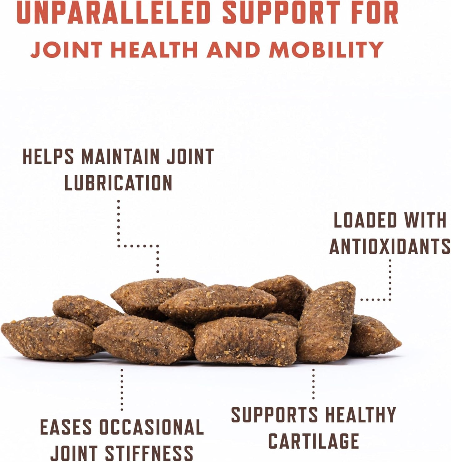 Rocco & Roxie Senior Cat Hip & Joint Supplements - Chicken Flavored Glucosamine Joint Supplement for Cats, Cat Arthritis Pain Relief, with Green Lipped Mussel, Made in USA, Over 300 Crunchy Chews