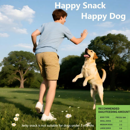 Whole Chicken Breast Dog Treats - Meaty, Chewy Jerky Strips for Large Dogs - High Protein Snacks, Training Rewards, 45% Protein Content for Muscle Support