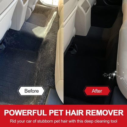 Dog Cat Hair Remover for Deep Cleaning, Lint Cleaner Pro, Pet Fur Removal Tool, Portable Carpet Scraper Rake, Fuzz Hairball Shaver Brush for Carpet, Car Mat, Couch, Pet Bed, Furniture, Rug