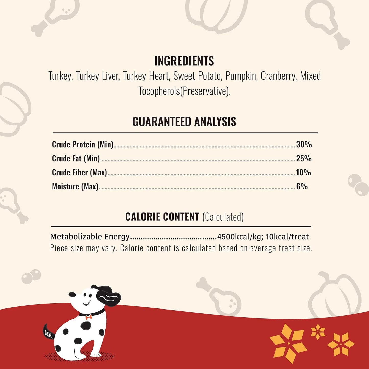 MAJOR PETS Freeze Dried Turkey & Pumpkin, Cranberry Dog Treats, Single High Protein, 100% Natural, Help with Digestion, Grain Free, Training Bites & Meal Topper for Dogs, Made in The USA, 5oz