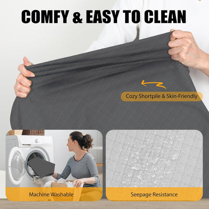 Dog Car Bed for Back Seat Cover, Supportive Foam Pet Mat Cushion for Car Backseat Extender with Removable Cover, Common Size for Sedan, SUV & Truck, Easy Clean