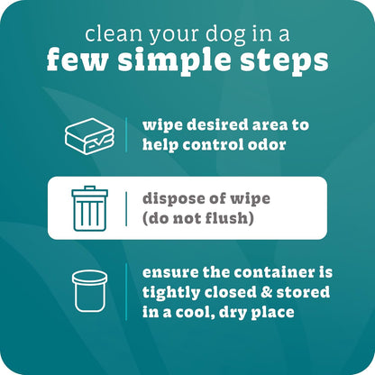 Espree Pet Hypoallergenic Aloe Wipes, Cleaning and Odor-Controlling Grooming Wipes for Paws, Cat Grooming, Dog Care, Perfect for Puppy and Adult Dogs, Fresh Baby Powder Scent, 50 Count