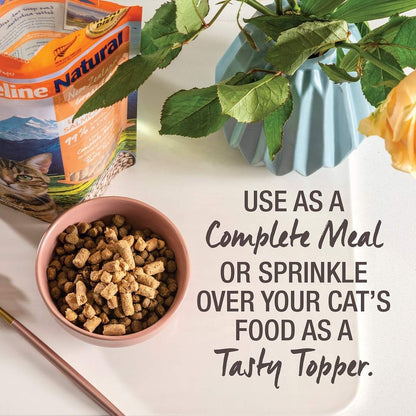 Feline Natural High Protein Dry Cat Food, Freeze-Dried Diet with 98% Meat, Organs & Seafood, No Peas, Grains, or Artificial Additives, Made in New Zealand, Chicken & Lamb, 11oz