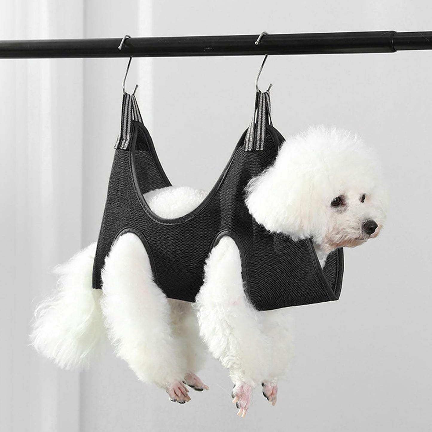 Pssopp Cat Nail Clipper Hammock, Breathable Grooming Pet Hammock for Cats Kittens Provides Secure Attachment (S)