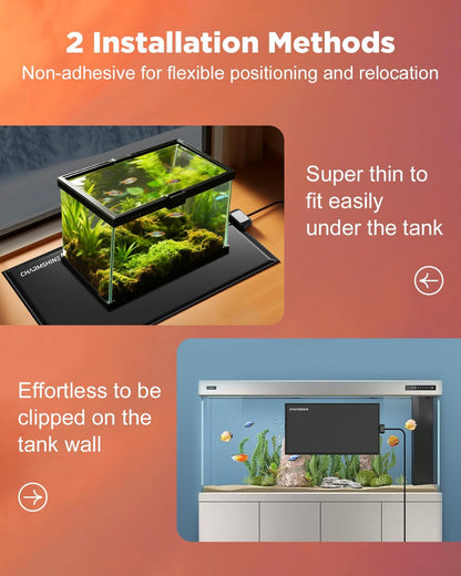 6 by 8-inch 7W Reptile Heating Pad Graphene with Temperature Control Reptile Tank Heat Pad Terrarium Under Tank Heater Mat for Snake Lizard Hermit Crab Reptiles Turtle Thermostat