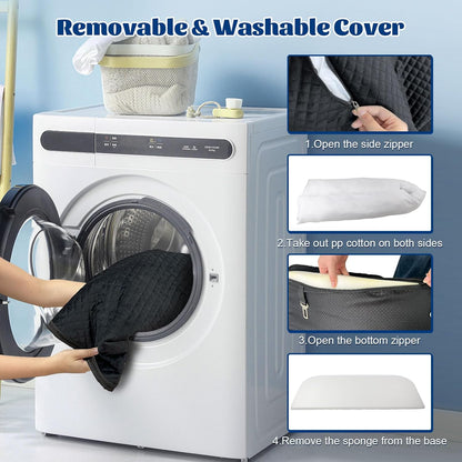 Dog Car Seat for Large/Medium Dog Pet Under 55 lbs or 2 Small Dogs Detachable Washable Travel Bed Fits Cars Trucks SUV