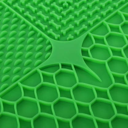 Park Life Designs Calming Lick Mat, 9-Inch, Silicone, Green