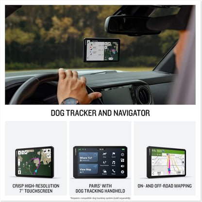 Garmin DriveTrack™ 72, Dog Tracking GPS Navigator, 7-inch Touch Screen, Pair to Your Garmin Handheld and Track Up to 20 Dogs