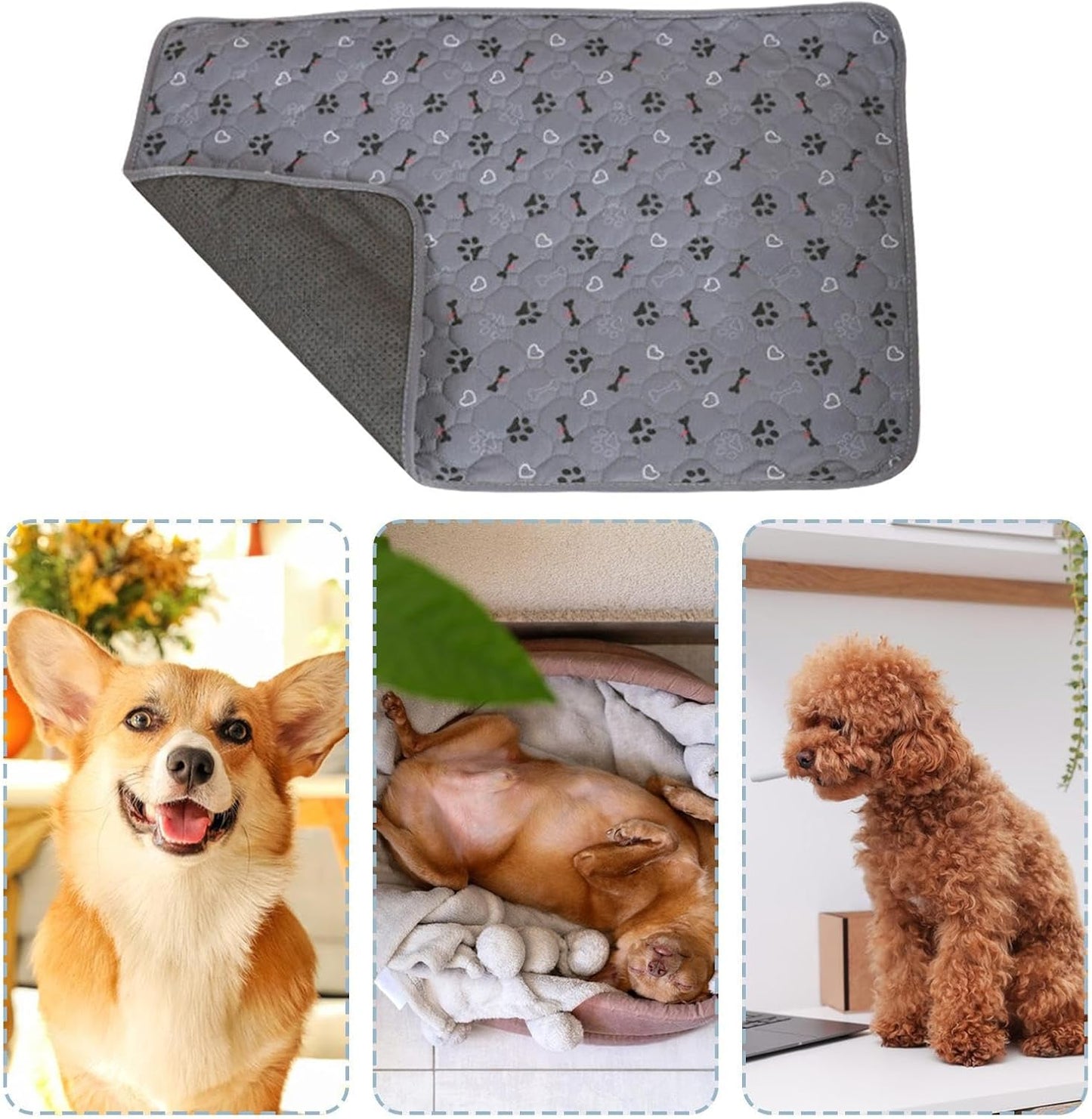 Ta-pee Dog Training Pads for Dogs Washable Quick Dry Absorbent GLIP Free