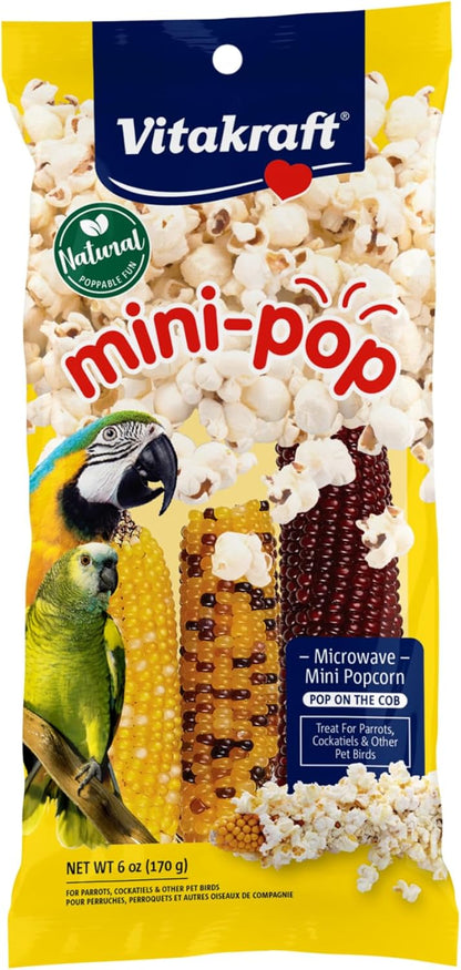 Vitakraft Mini-Pop Corn Cob Bird Treat 6 Ounce (Pack of 1)