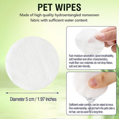 Pet Wipes for Dogs & Cats, Dog Grooming Wipes for Eyes, Paws, Ears,Chin, Unscented Soft pet Wipes 200PCS