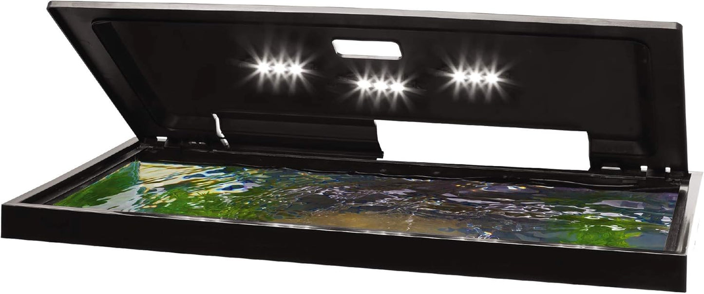 Tetra LED Hood 20 Inches By 10 Inches, Low-Profile Aquarium Hood With Hidden Lighting