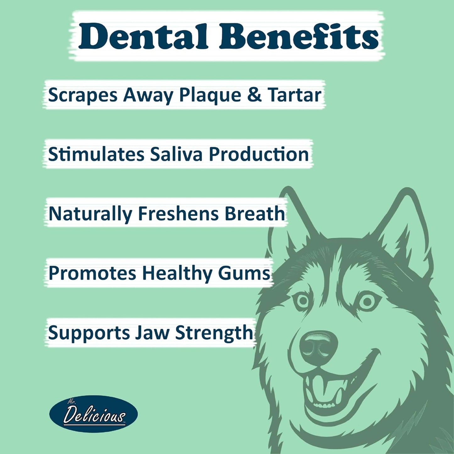 Mr. Delicious Bully Sticks for Dogs, 10 Count, 6 Inch Thin, Consistent Thickness, All Natural, Grass Fed, Rawhide-Free, Single Ingredient, Long Lasting Dog Chews