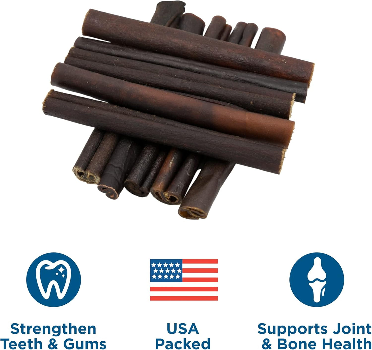 Best Bully Sticks Peanut Butter Flavor Collagen Sticks - 6 Inch 6 Count (Pack of 1) - Natural, Long-Lasting, Limited Ingredient, Supports Healthy Joints, Skin, Coat