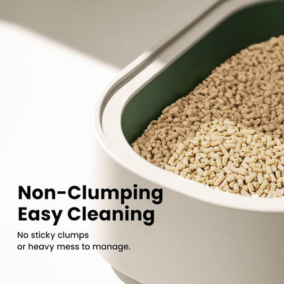 Gardner Pet Cat Litter Pellets Works in Double-Layer Litter Boxes Natural Mineral Formula with Odor Control, Low Dust & Low Tracking, Non-Clumping Cat Litter, Lightweight & Safe(3.5LBS*4)