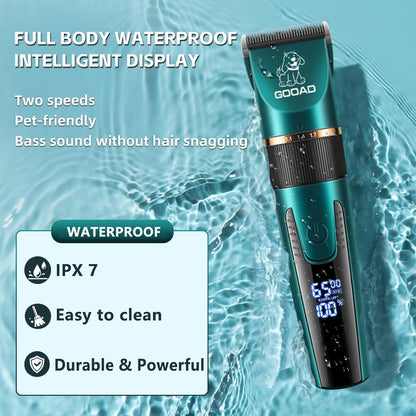 Pet Clippers for Matted Hair Cordless Cat Paw Trimmer for Grooming Low Noise Cat Shaver Thick Grooming Clippers for Long Hair Cats