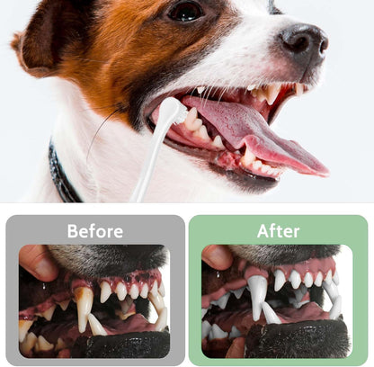 6Pcs Small Dog & Cat Toothbrush Kit - Soft Mini Brushes, Travel Portable, Deep Clean for Puppy, Kitten & Small Dog