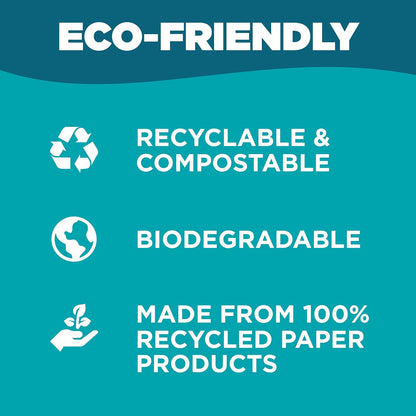 Disposable Litter Box: 5-Pack/Large - Disposable Litter Box for Cats, Rabbits, Guinea Pigs, or Travel - Extra Thick, Very Sturdy, Odor & Leak Resistant & Biodegradable (Large)