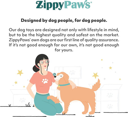 ZippyPaws Burrow- Interactive Dog & Puppy Toys for Boredom, Stimulating Pet Products to Keep them Busy, Hide & Seek Plush Dog Puzzles, Squeaky Toy for Enrichment, For Small & Medium Dogs- Chipmunk Log