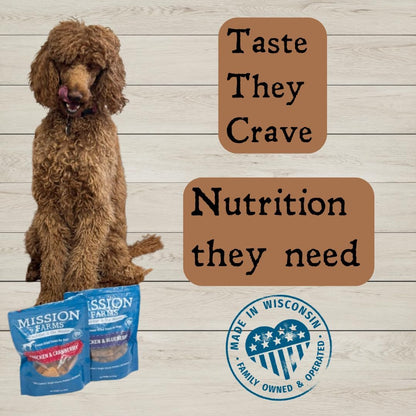 Mission Farms Raw Freeze-Dried Dog Food – Chicken & Salmon with Pumpkin, 14oz Each, Grain-Free, All-Natural