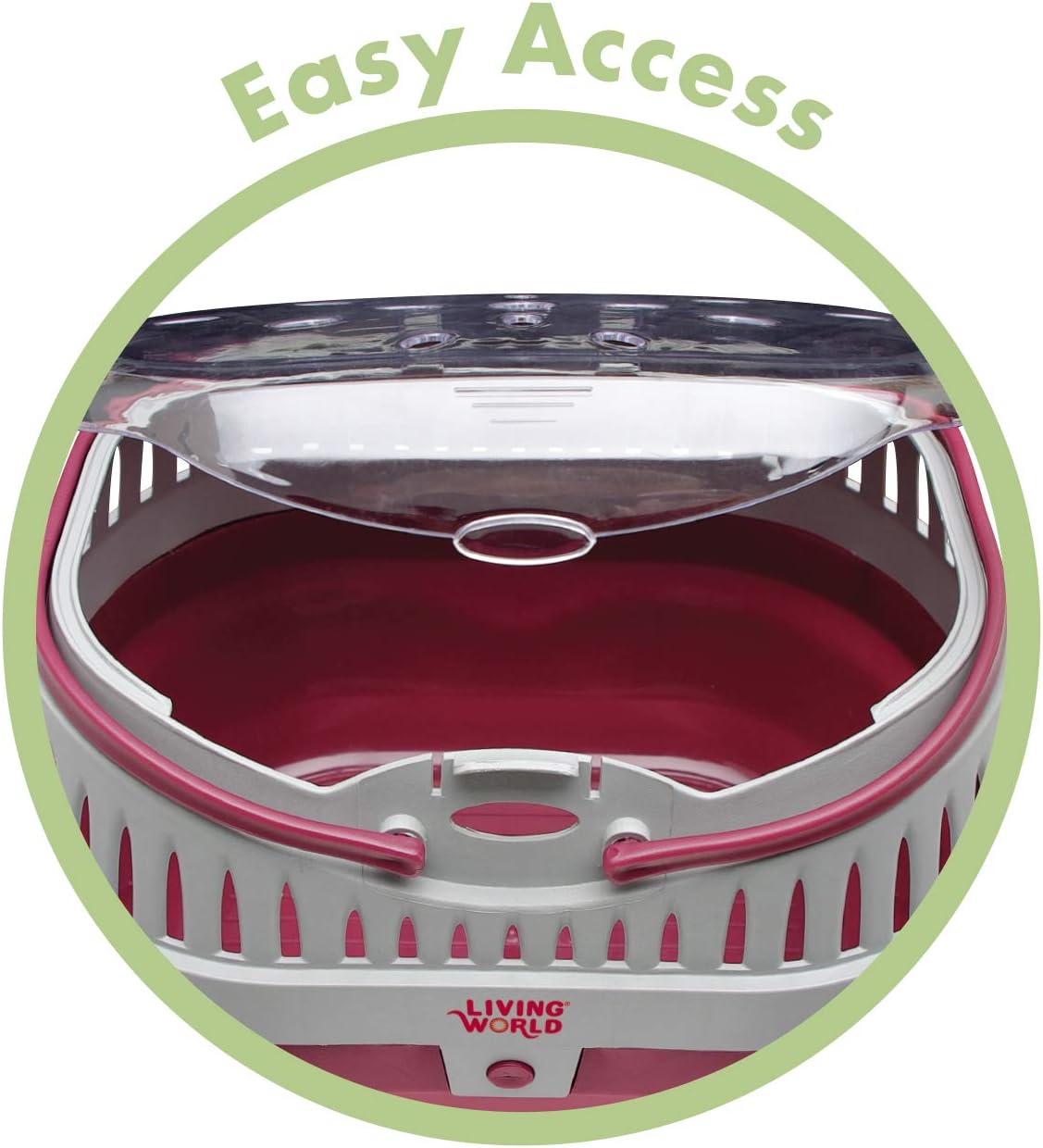 Living World – Pet Carrier for Small Pets, Large