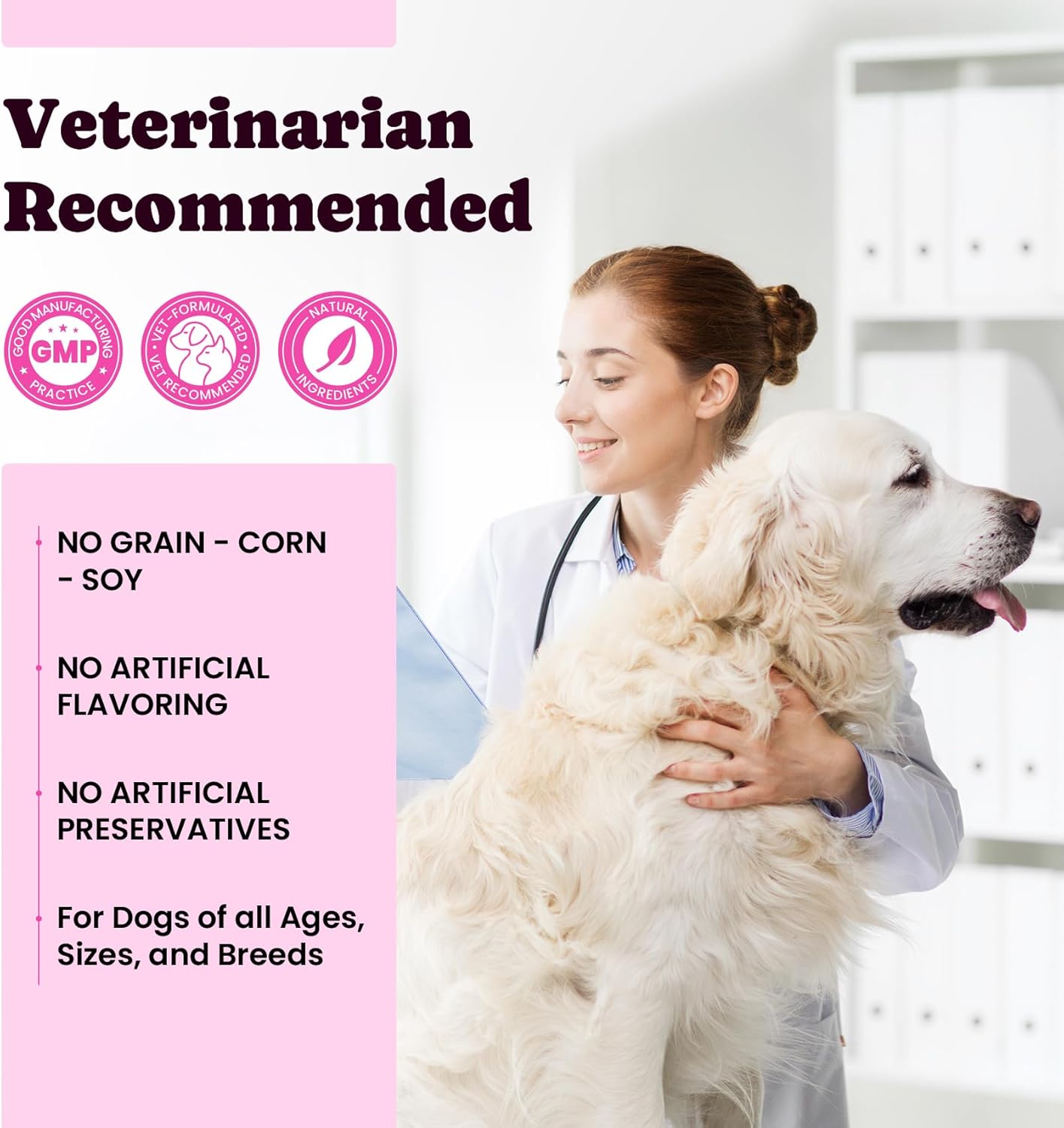 Premium Collagen for Dogs & Cats – 5 Types of Grass-Fed Collagen (I, II, III, V & X), Fast Allergy & Itch Relief Dog Colágeno with MSM, Biotin & Hyaluronic Acid – Supports Healthy Skin & Joints –120ml