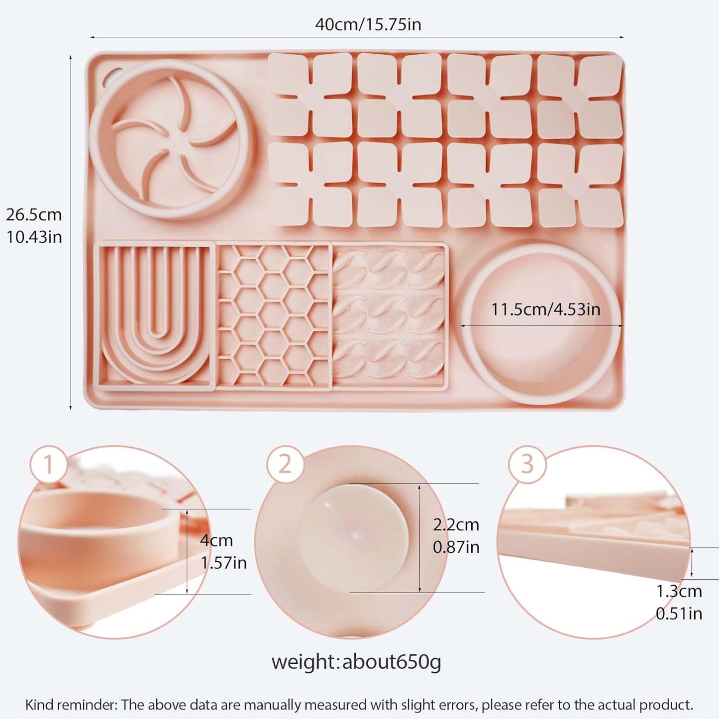 Silicone Licking Mats 6 in 1 for Dogs Cats - Slow Feeder Mat for Smell Training with Water Groove, Snuffle Mats with Suction Cups, Anxiety Relief and Boredom Reducer, Silicone Foldable Bowl