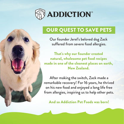 Addiction Viva La Venison Grain-Free Dry Cat Food - with Premium Venison to Support Muscle Development & Maintenance - High-Protein Recipe with Chicken & Low Carb - Made in New Zealand - 4lbs (2-pk)