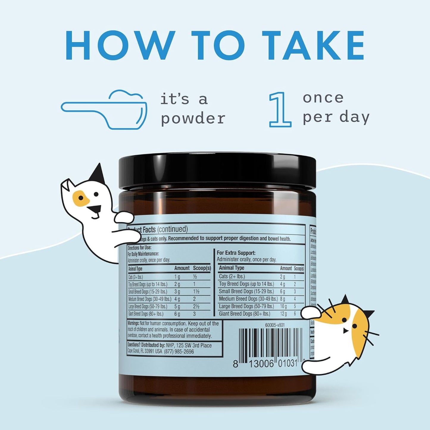 Bark & Whiskers Complete Probiotics, for Dogs and Cats, 3.17 oz (90 g), Supports Immune Function, Digestive Support, Veterinarian Formulated, Non GMO, Dr. Mercola