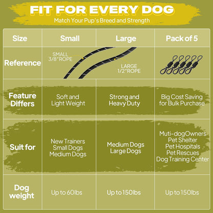 Fida Durable Slip Lead Dog Leash, 6 FT x 1/2" Heavy Duty Dog Loop Leashes, Comfortable Strong Rope Slip Leash for Large Medium Dogs, No Pull Pet Training Lead with Highly Reflective(1/2", Black)