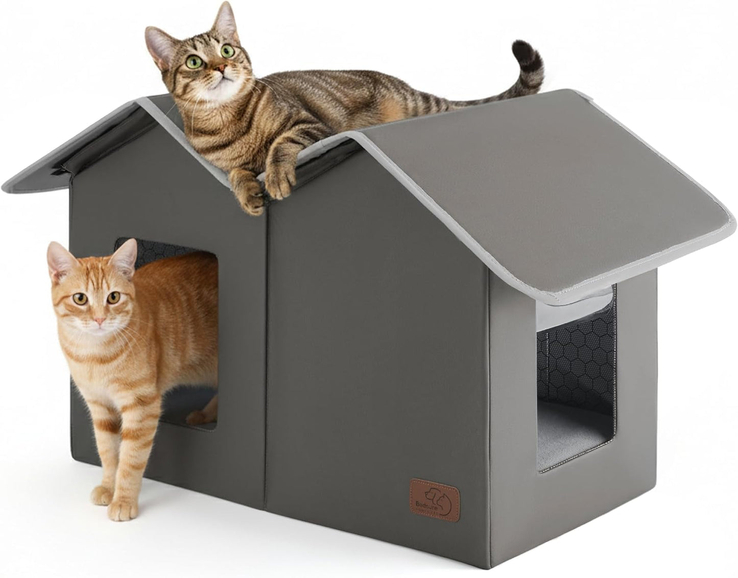 Bedsure Self Warming Cat Bed Weatherproof Outdoor Cat House