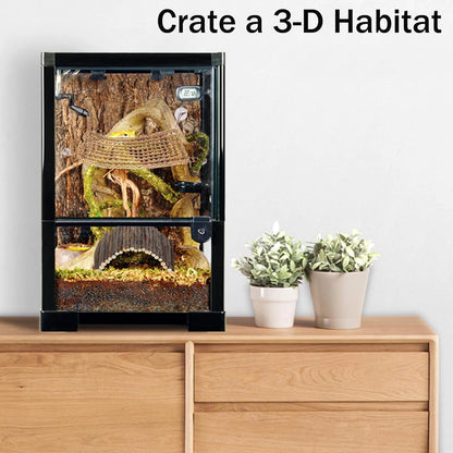 Bearded Dragon Tank Accessories, 10 PCS Reptile Hammock Plants Bridge Jungle Climber Vines for Snakes Bearded Dragon Chameleon Gecko Lizard