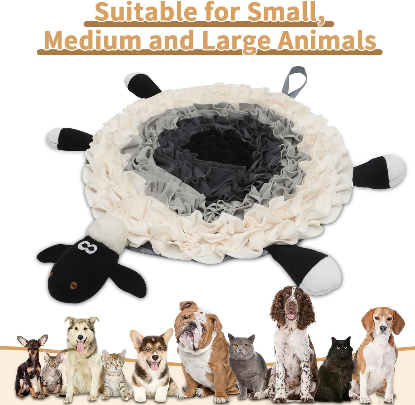 Snuffle Mat for Dogs - Interactive Feeding & Smell Training Toy, Puzzle Slow Feeder for Large, Medium & Small Dogs, Keeps Them Busy, Fun Treat Dispenser & Enrichment Toy