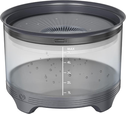 UPSKY 5.5L Dog Water Bowl,186oz Large Capacity, No Spill Anti-Slip Slow Drinking Pet Feeder for Messy Drinkers